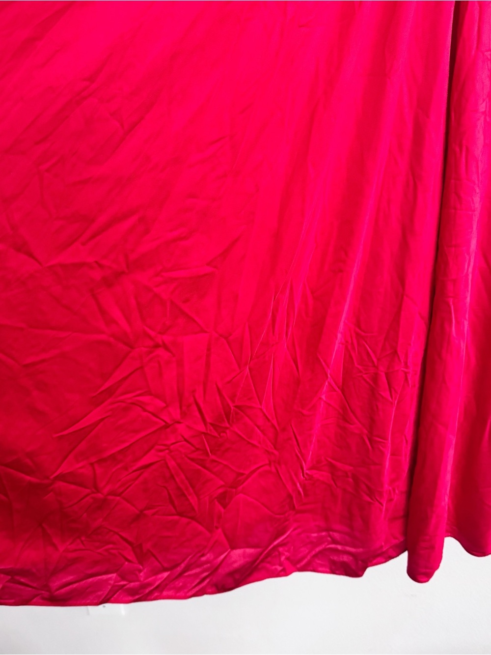 Vintage Olga Red Nightgown Large Made in USA 92270 Full Sweep Tricot - Picture 6 of 12